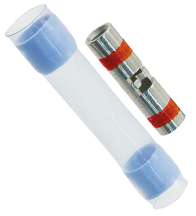 TE Connectivity, MiniSeal Butt Splice Connector, Red, Insulated 20 → 26 AWG