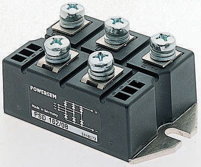 IXYS Bridge Rectifier Module, 175A, 1200V, 3-phase, 5-Pin