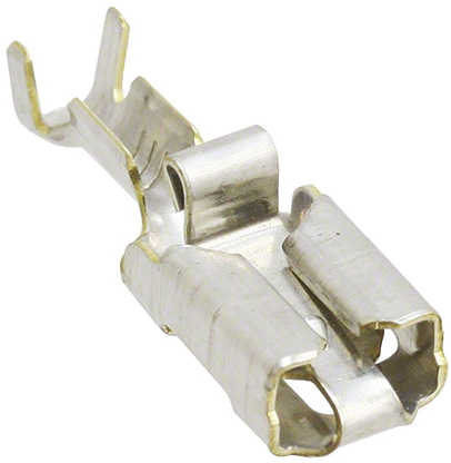 TE Connectivity Positive Lock .250 Mk I Series Female Crimp Terminal, 20AWG Min, 15AWG Max