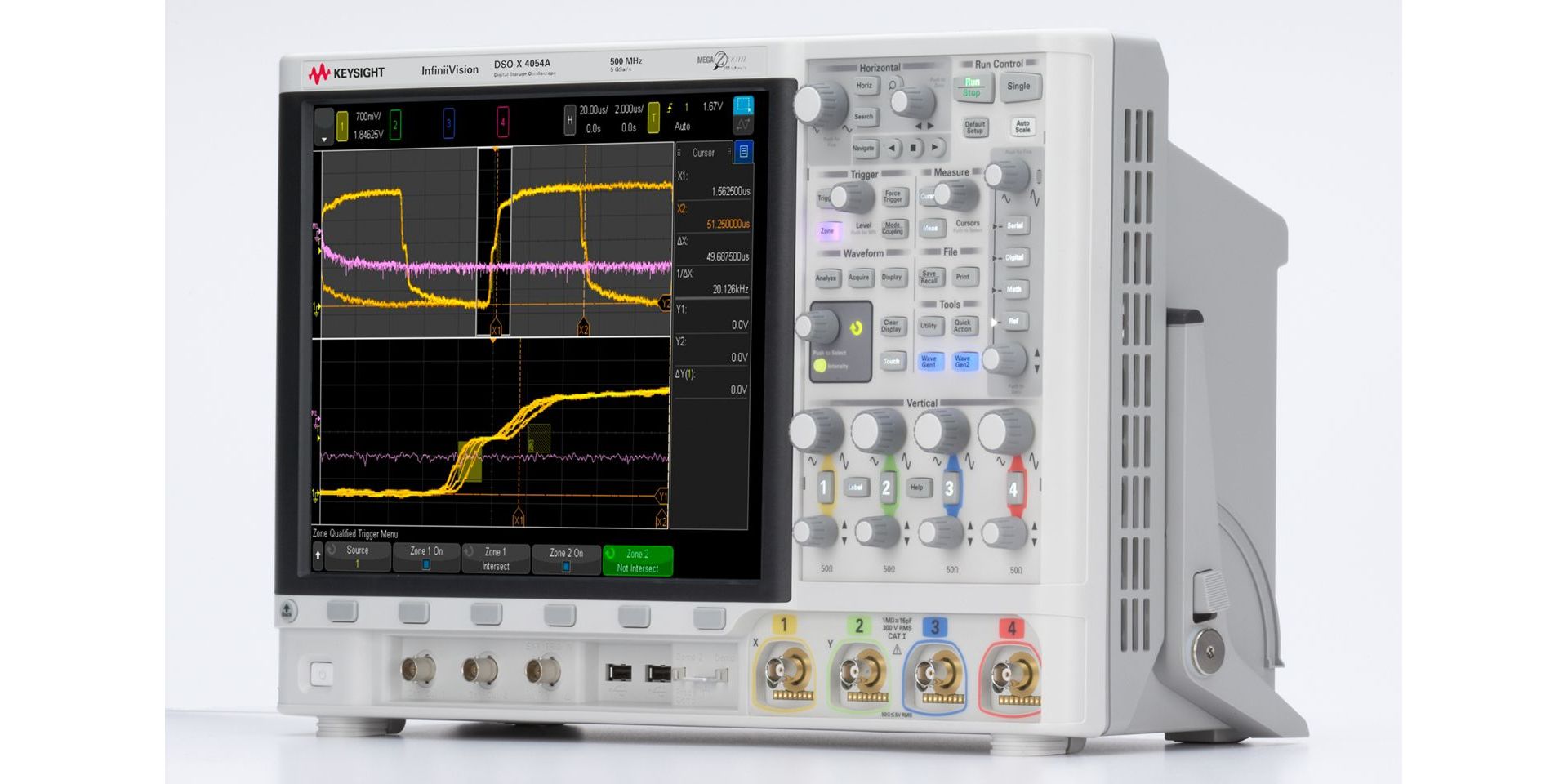 Keysight Technologies DSOX4054G 4000G Series, 500MHz Bench Oscilloscope, 4 Analogue Channels