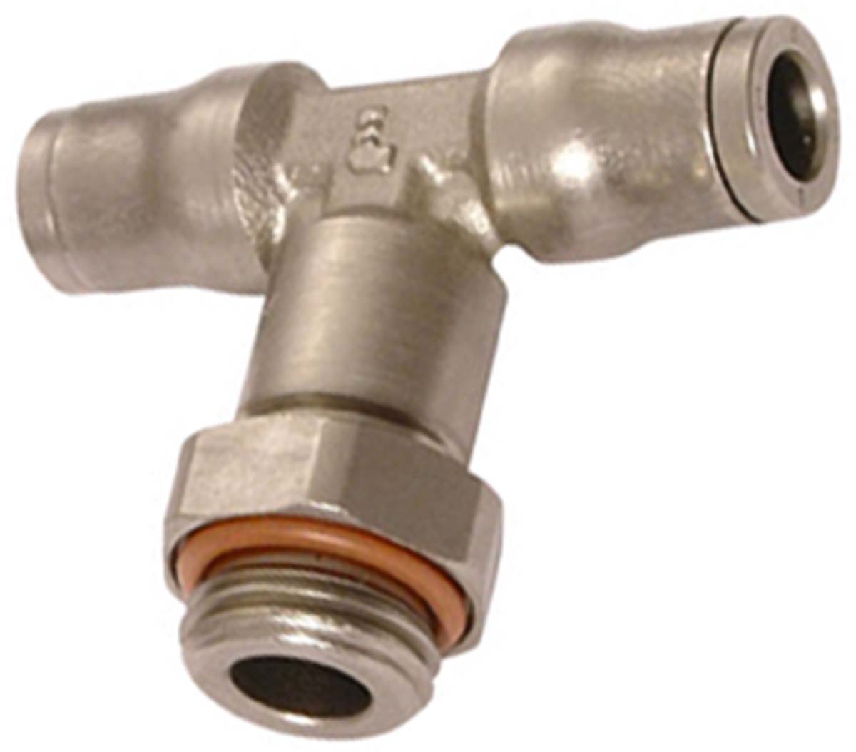 Legris LF3600 Series Tee Threaded Adaptor, Push In 8 mm to Push In 8 mm, Threaded-to-Tube Connection Style