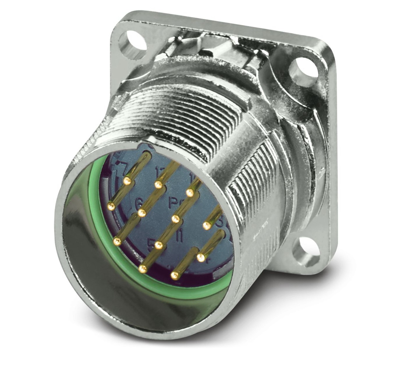 Phoenix Contact Circular Connector, 12 Contacts, Front, M23 Connector, Plug, Male, IP67, M23 PRO Series