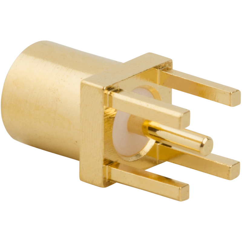 Amphenol RF 262104 Series, Jack PCB Mount MMCX Connector, 50Ω, Through Hole Termination, Straight Body