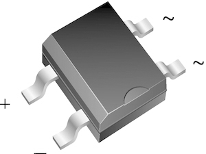 Vishay Bridge Rectifier, 35A, 600V, 4-Pin