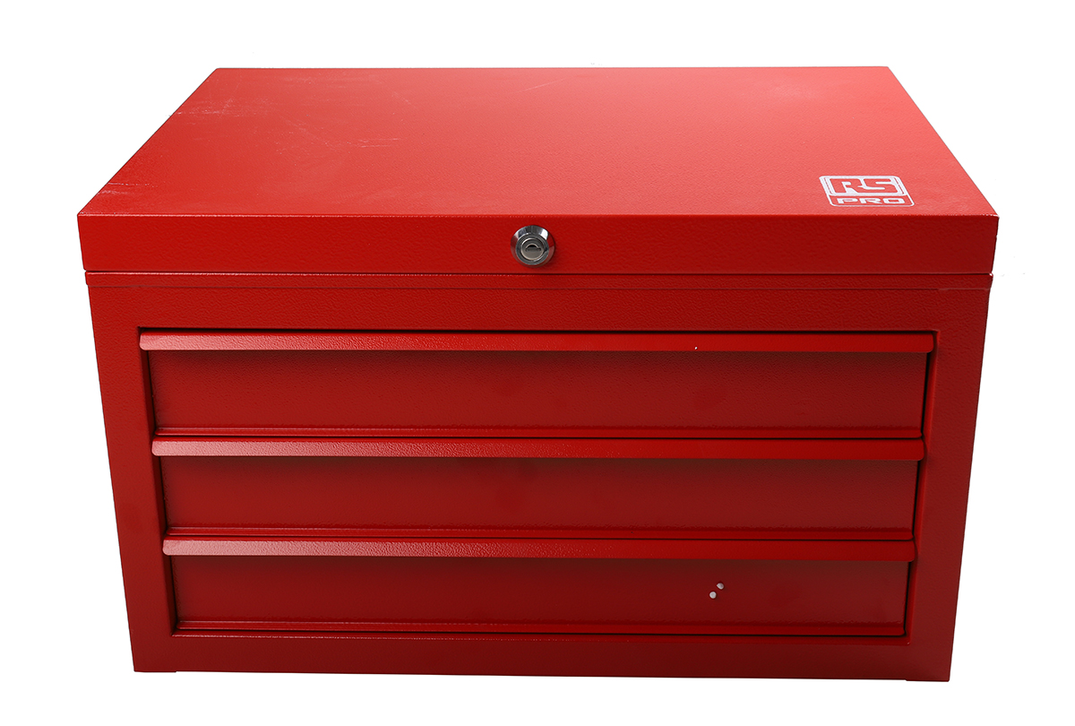 RS PRO 3 Drawer Steel Tool Chest