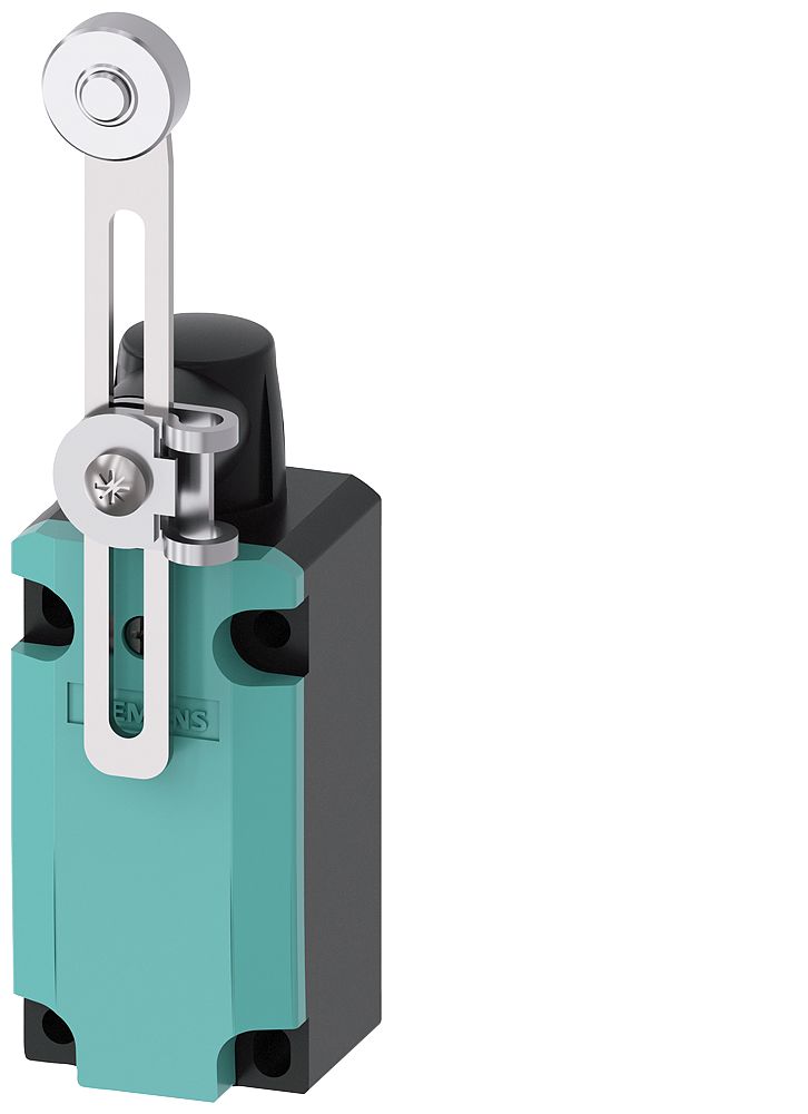 Siemens 3SE5 Series Adjustable Roller Lever Limit Switch, 1NC/1NO, IP66, IP67, Metal Housing, 400V ac Max, 4A Max