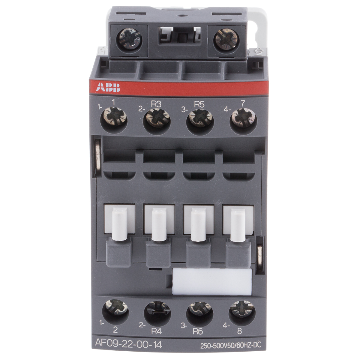 ABB AF09 Contactor, 250/500 V ac/dc Coil, 4-Pole, 4 kW 500 V, 2 NO/2 NC, 690V