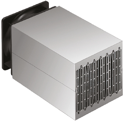 Fischer Elektronik Heatsink, Universal Rectangular Alu with fan, 0.09K/W, 150 x 122 x 120mm