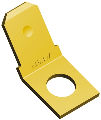 TE Connectivity FASTON .250 Uninsulated Male Spade Connector, PCB Tab, 6.35 x 0.81mm Tab Size