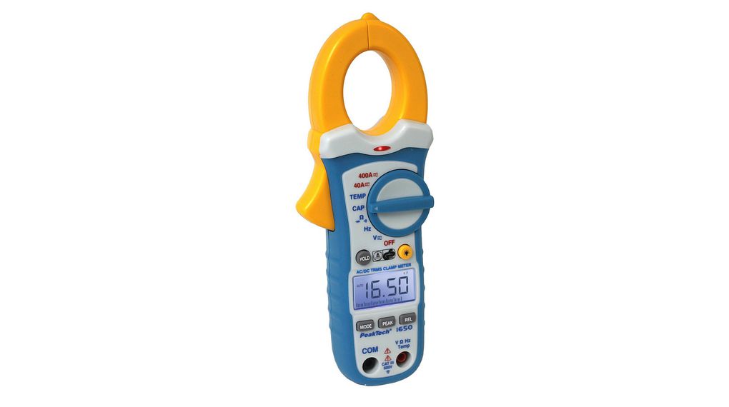 PeakTech P1650 Clamp Meter, 400A dc, Max Current 400A ac CAT III 600V