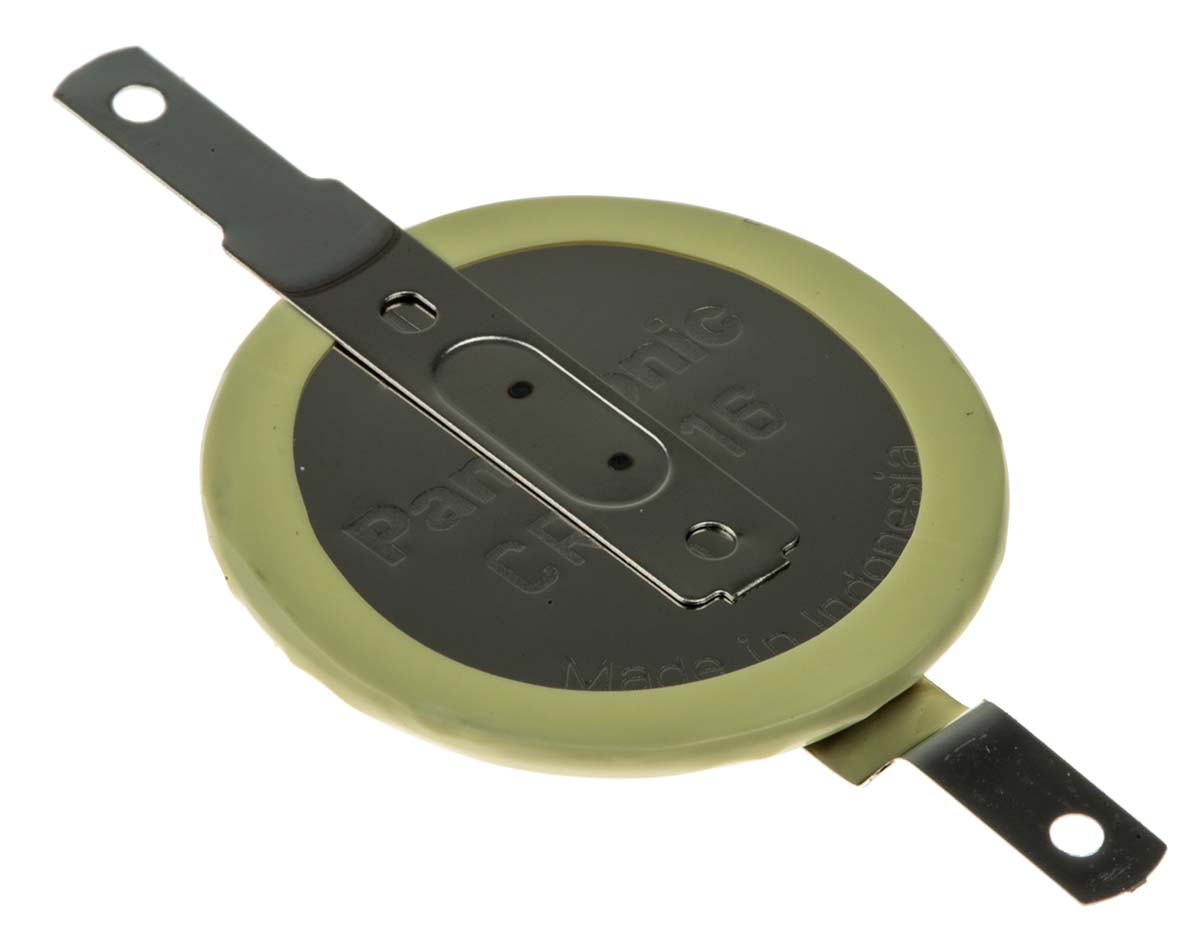 Panasonic CR2016 Button Battery, 3V, 20mm Diameter