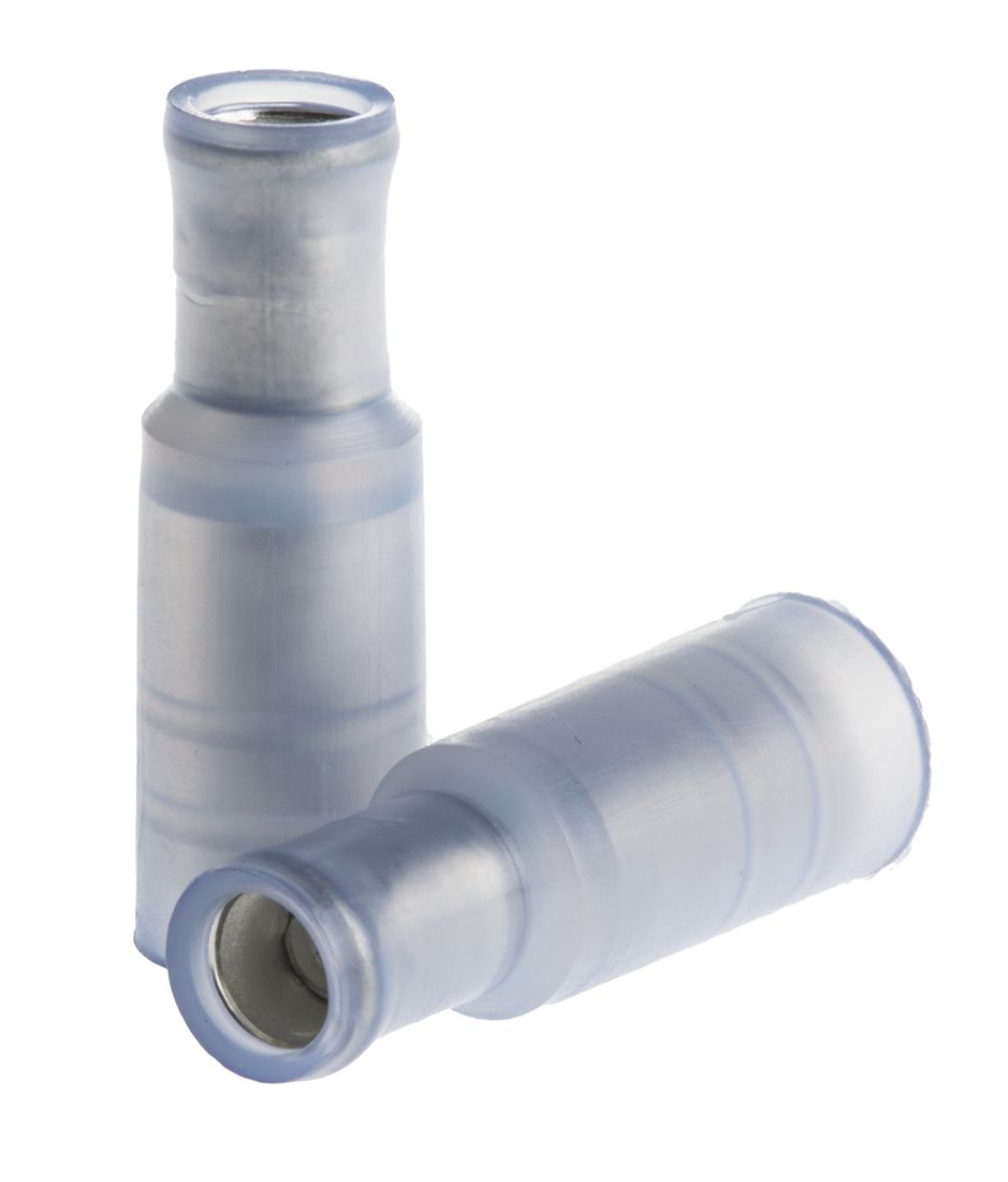 TE Connectivity, 0.156 Insulated, Blue Crimp Bullet Connector, 1mm² to 2.6mm², 17AWG to 13AWG, 4mm Bullet diameter