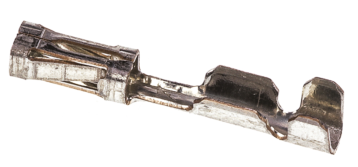 TE Connectivity AMPMODU MOD IV Series Female Crimp Terminal, 26AWG Min, 22AWG Max