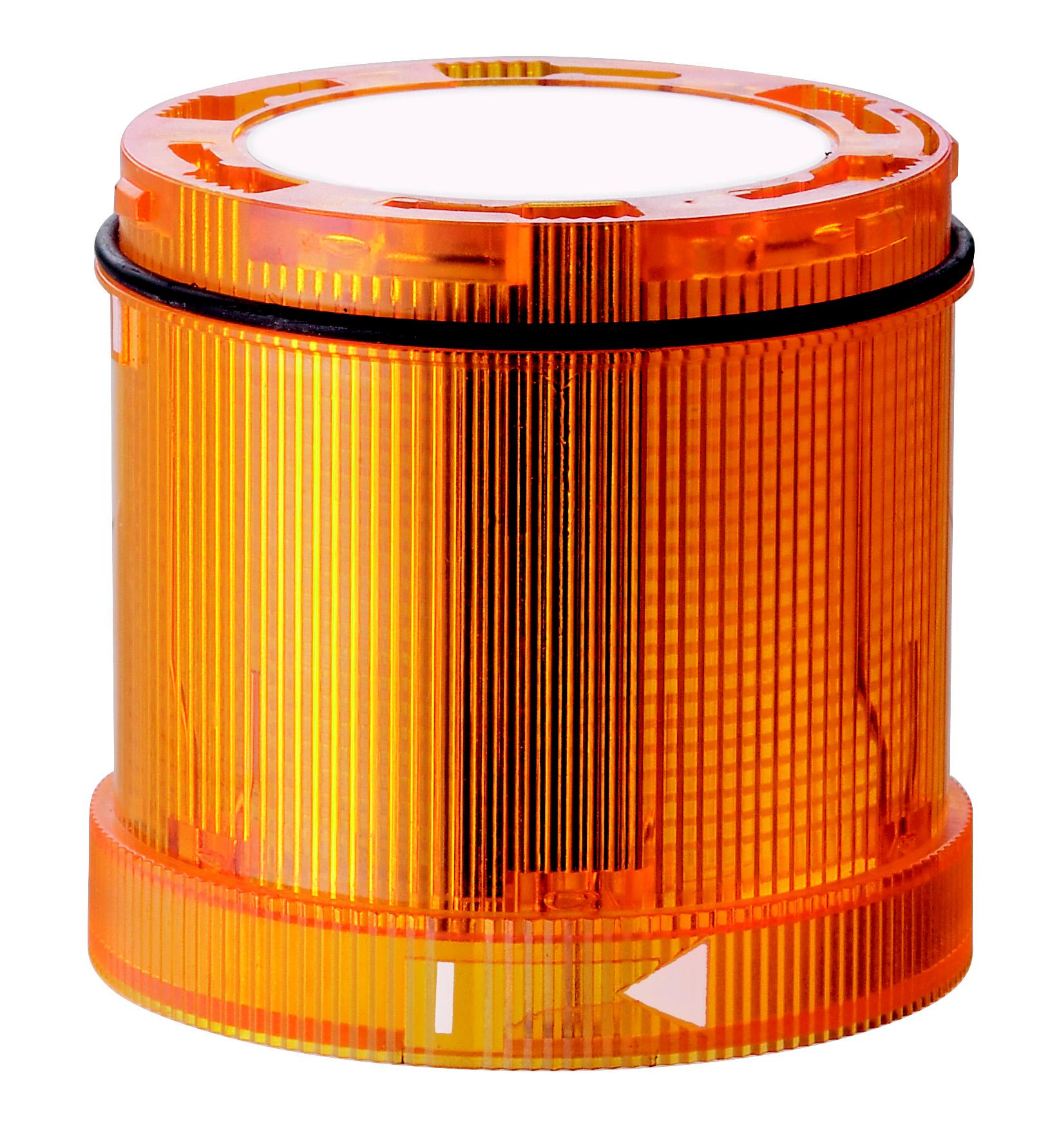 Werma KS72 Series Yellow EVS, Flashing Effect Flashing Light Element, 24 V, LED Bulb, DC