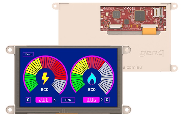 4D Systems gen4-uLCD-70DT-WVA TFT LCD Colour Display / Touch Screen, 7in, 800 x 480pixels