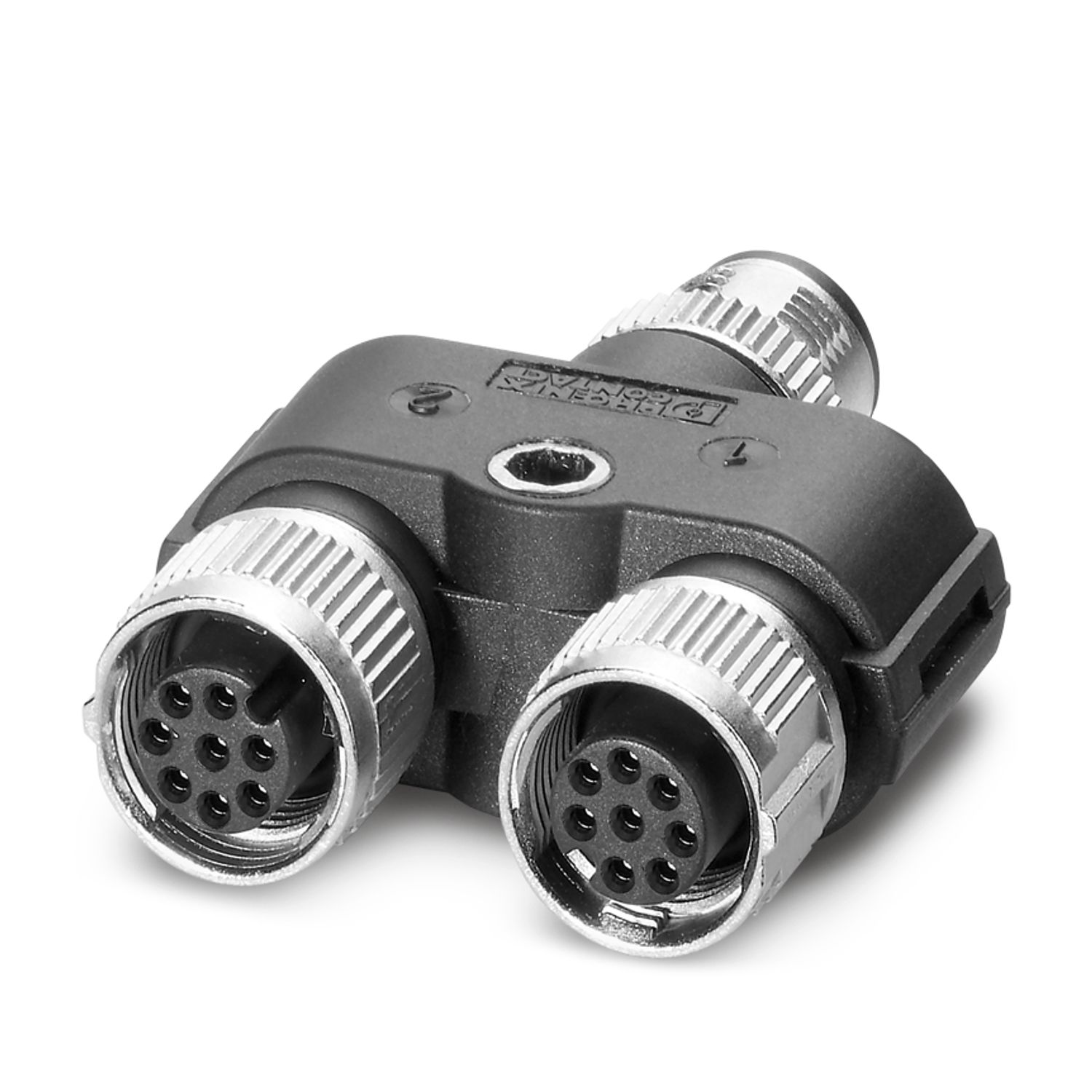 Phoenix Contact Distribution Block, 8 Way, 2A, 30 V ac, Black Metallic