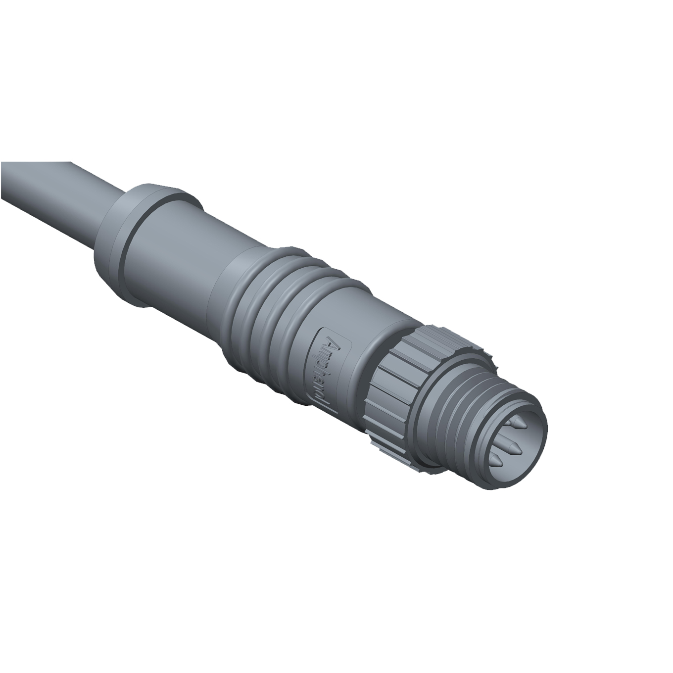 Amphenol Industrial Male 4 way M8 to Free End Sensor Actuator Cable, 1 m