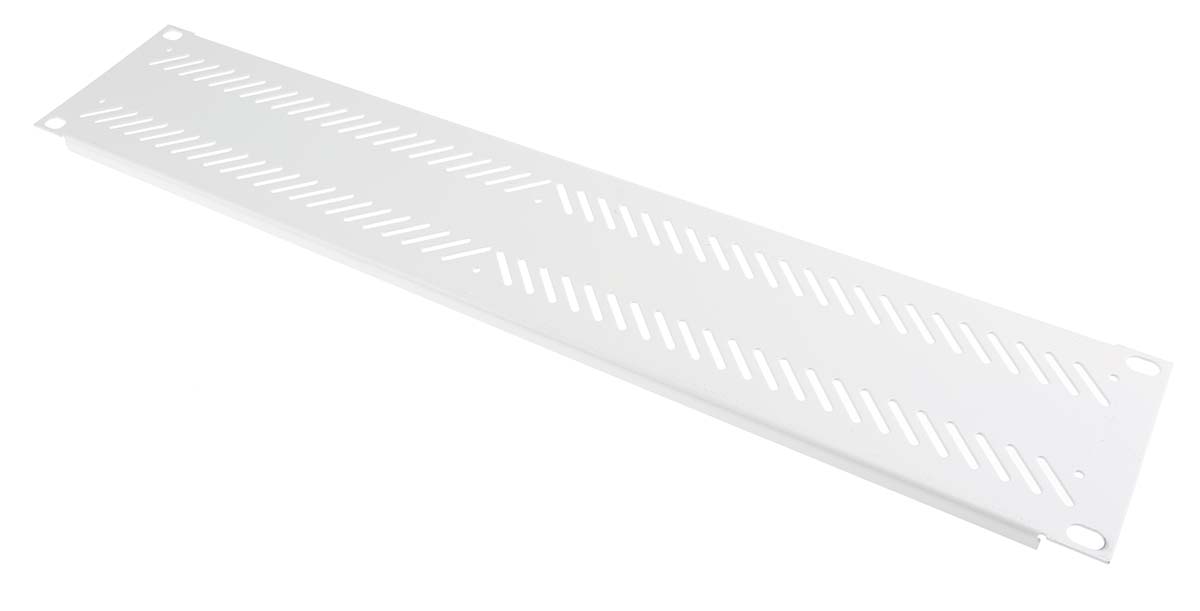 RS PRO Grey Steel Blanking Panel, 2U, 170 x 60 x 80mm