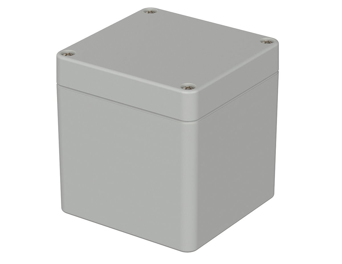 Bopla Euromas Series Light Grey ABS Enclosure, IP66, Light Grey Lid, 82 x 80 x 85mm