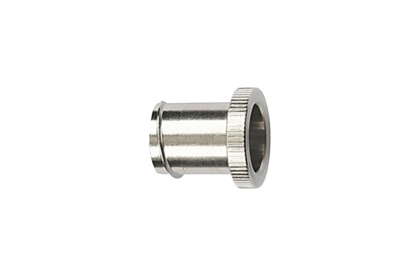 HellermannTyton End Insert, Conduit Fitting, 16mm Nominal Size, M16, Brass, Silver IP65 rating