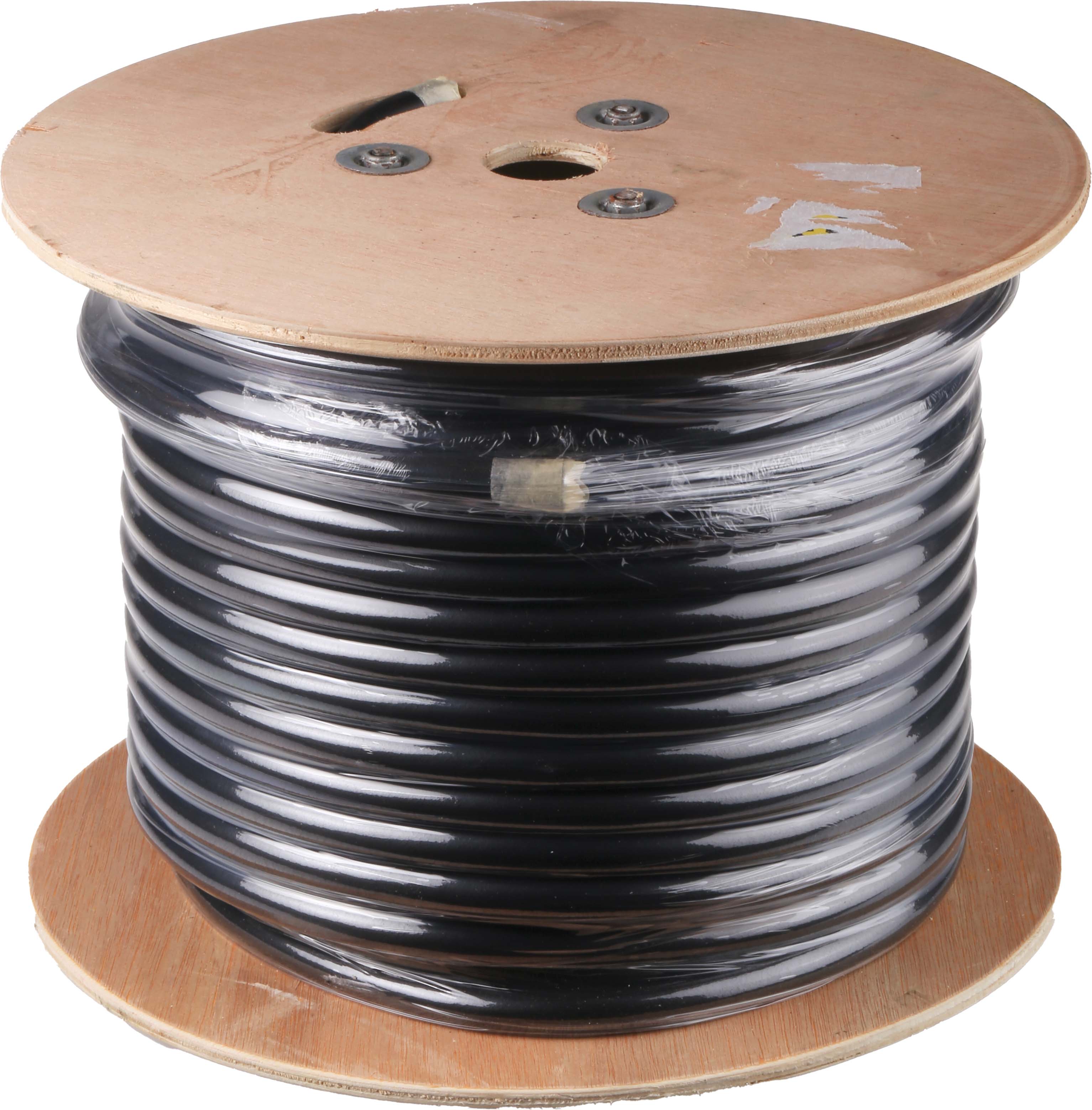 RS PRO 2.5 mm² 2 Core Power Cable, H07RN-F, Black CPE, 100m
