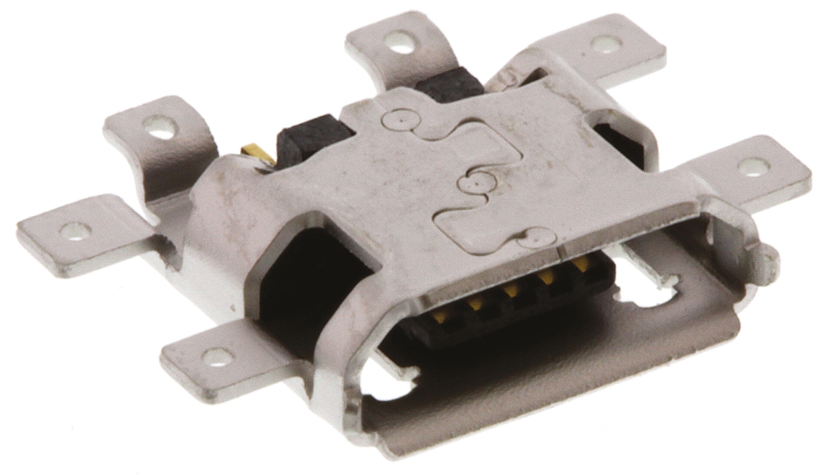 Molex Right Angle, SMT, Socket Type B 2.0 USB Connector