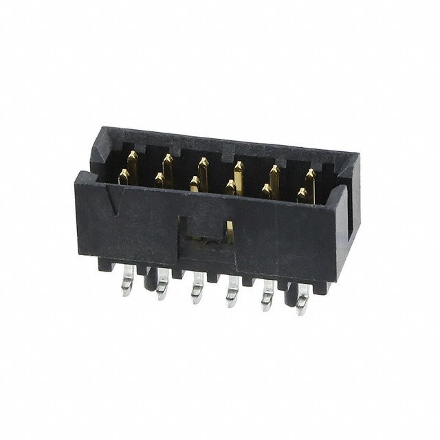 Molex Milli-Grid Series Vertical Surface PCB Header, 12 Contact(s), 2 mm Pitch, 2 Row, Shrouded