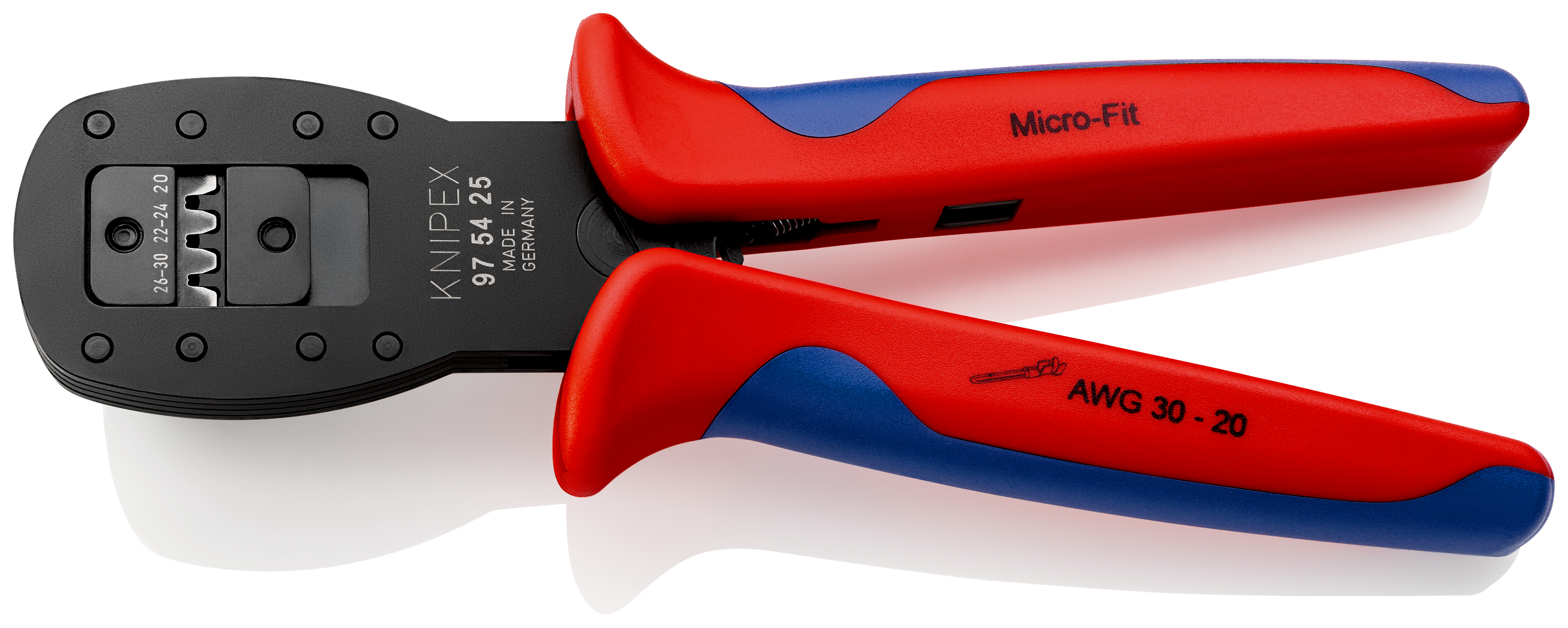 Knipex Hand Ratcheting Crimp Tool for Micro Plugs in the Micro-Fit Series From Molex LLC