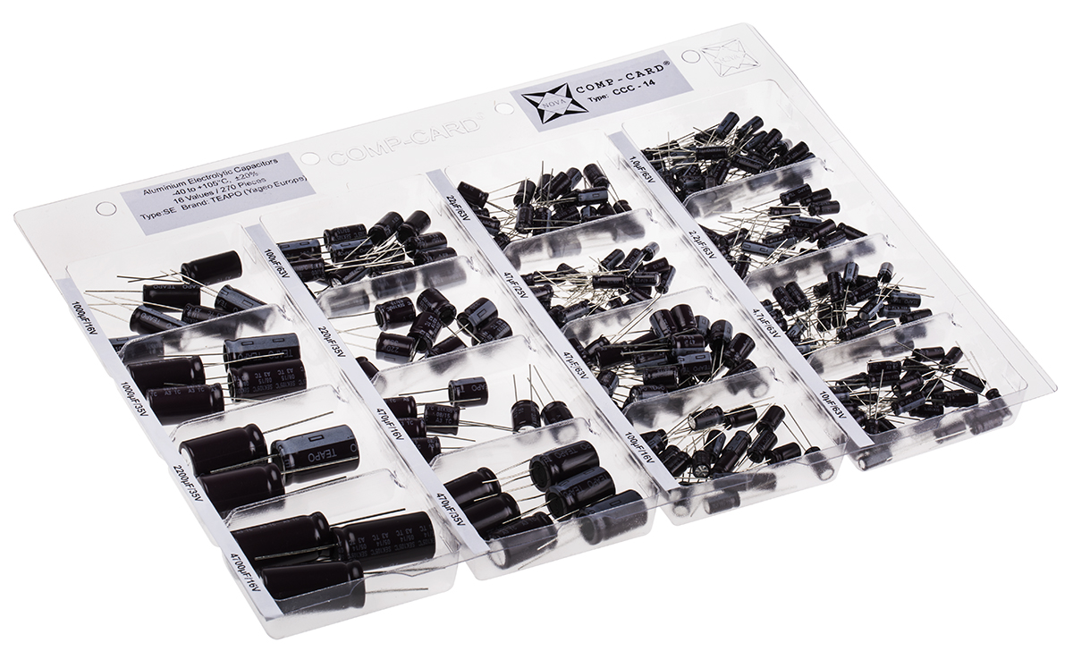 Nova, Through Hole Aluminium Capacitor Kit 270 pieces