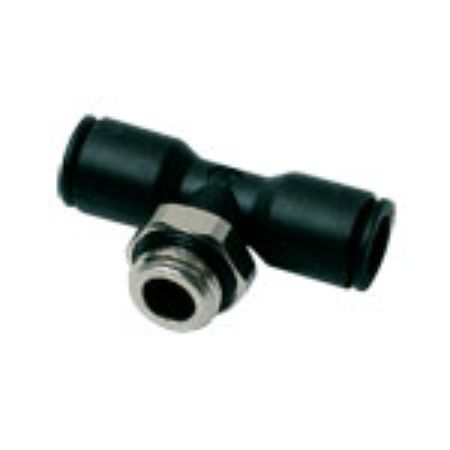 Legris LF3000 Series, Push In 8 mm to Push In 8 mm, Threaded-to-Tube Connection Style