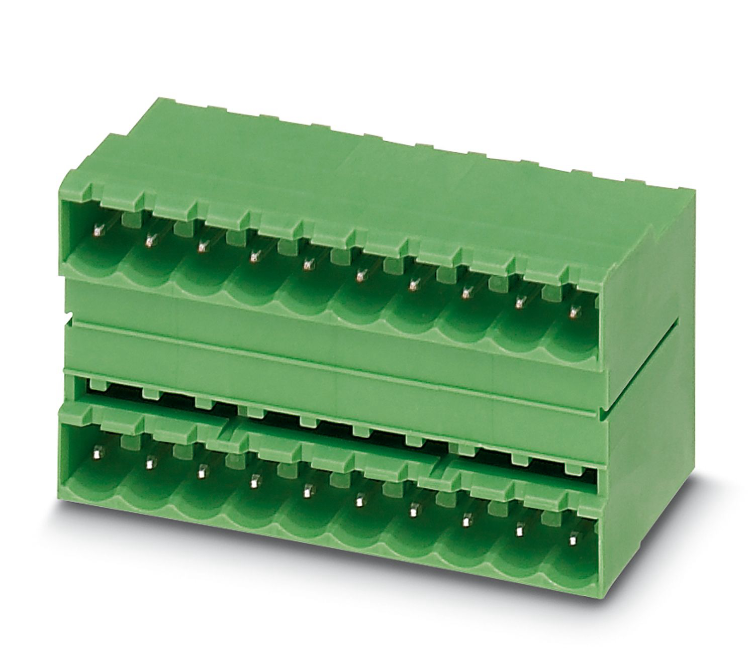 Phoenix Contact, 5.0mm Pitch, MDSTB 2.5/18-G1, 18 Way, Pluggable Terminal Block, Header, Solder Termination, 1762855