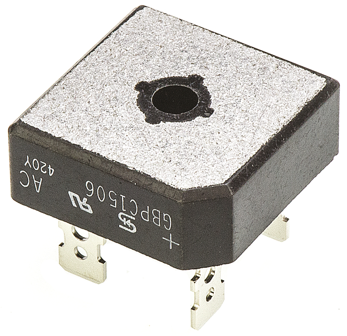 Taiwan Semiconductor Bridge Rectifier, 15A, 600V, 4-Pin