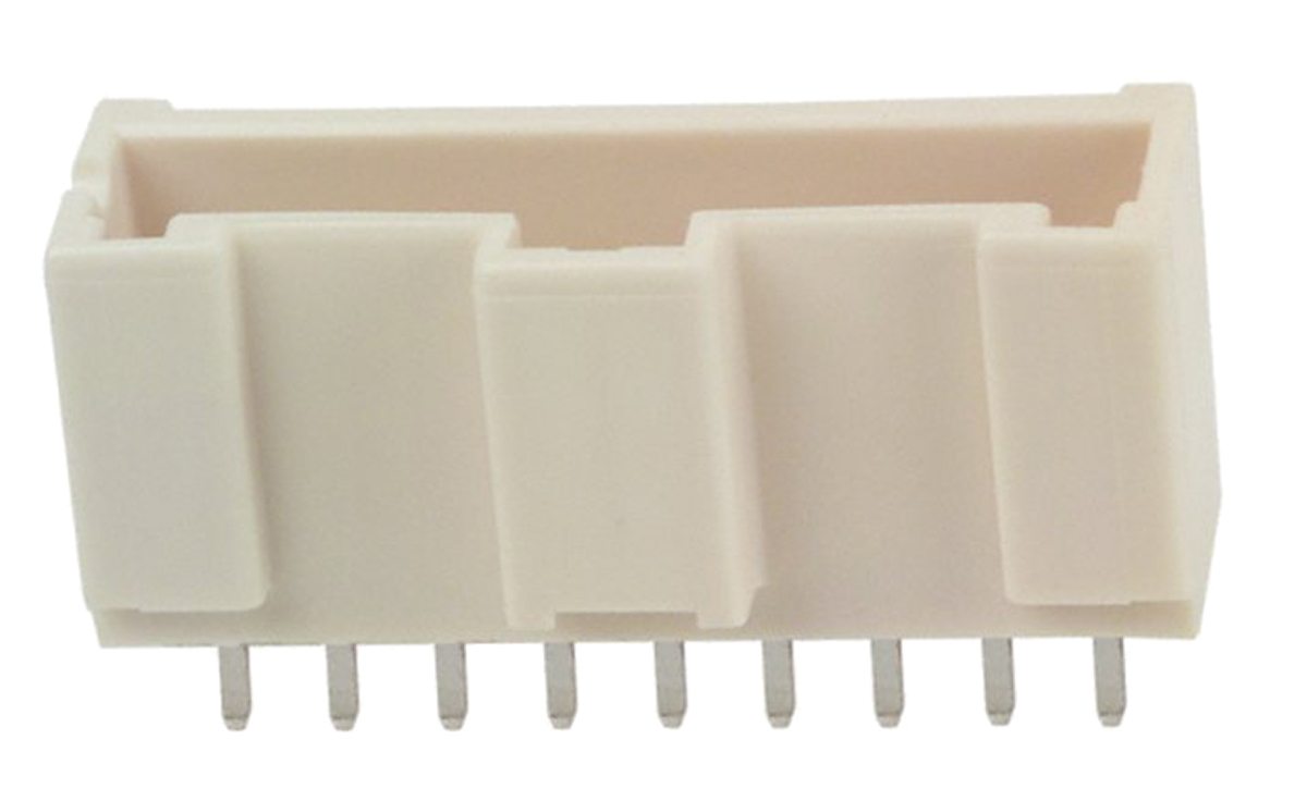 Hirose DF1E Series Straight Through Hole PCB Header, 9 Contact(s), 2.5 mm Pitch, 1 Row, Shrouded