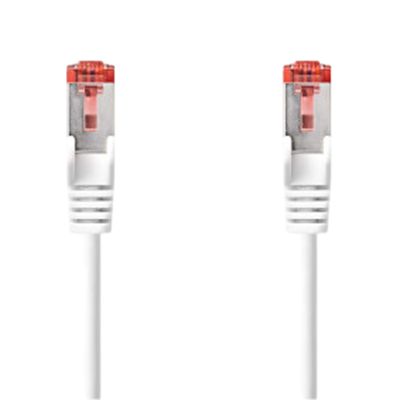 NedisCCGL85, 500mm Cat6, White RJ45 to Male RJ45 Male, S/FTP Shielded, Terminated PVC Sheath