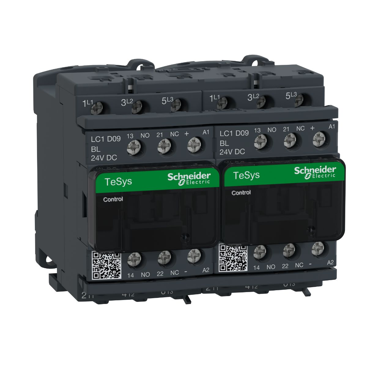 Schneider Electric LC2D Series Contactor, 24 V dc Coil, 3-Pole, 9 A, 4 kW, 3NO, 690 V ac