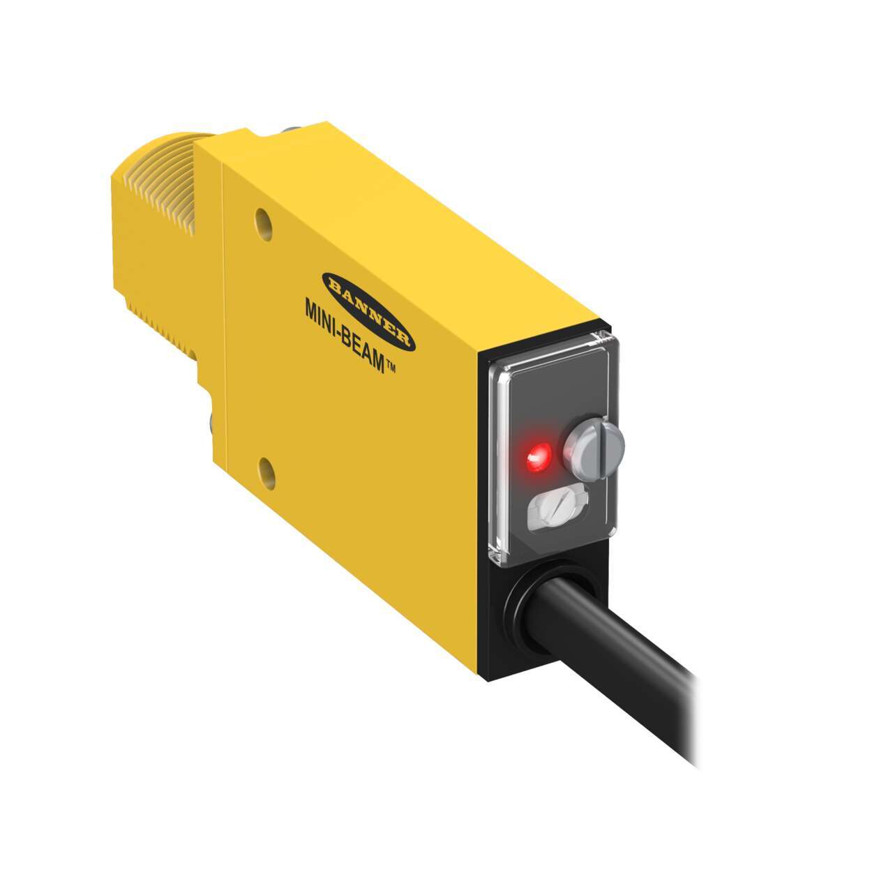 Banner Retroreflective Photoelectric Sensor, Rectangular Sensor, 5 m Detection Range