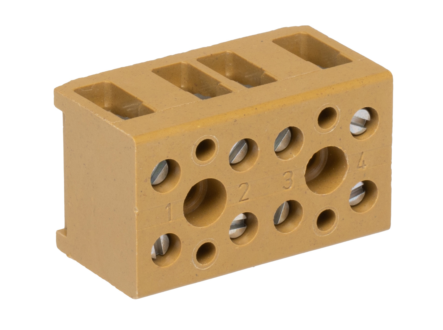 Weidmuller BK Series Terminal Strip, 4-Way, 32A, 22 → 12 AWG Wire