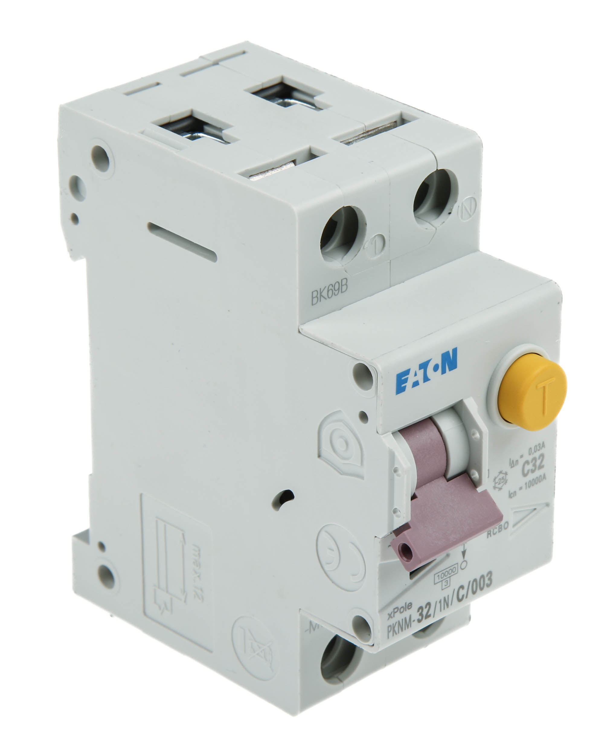 Eaton RCD, 32A, 2 Pole, 30mA, Type C