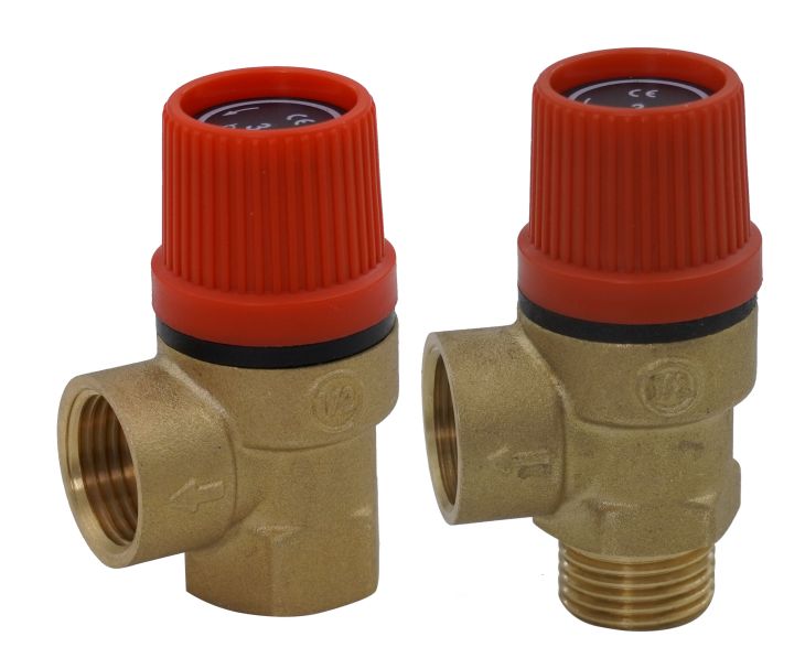 RS PRO 6bar Pressure Relief Valve With Female, Male BSP 1/2 in BSP Connection