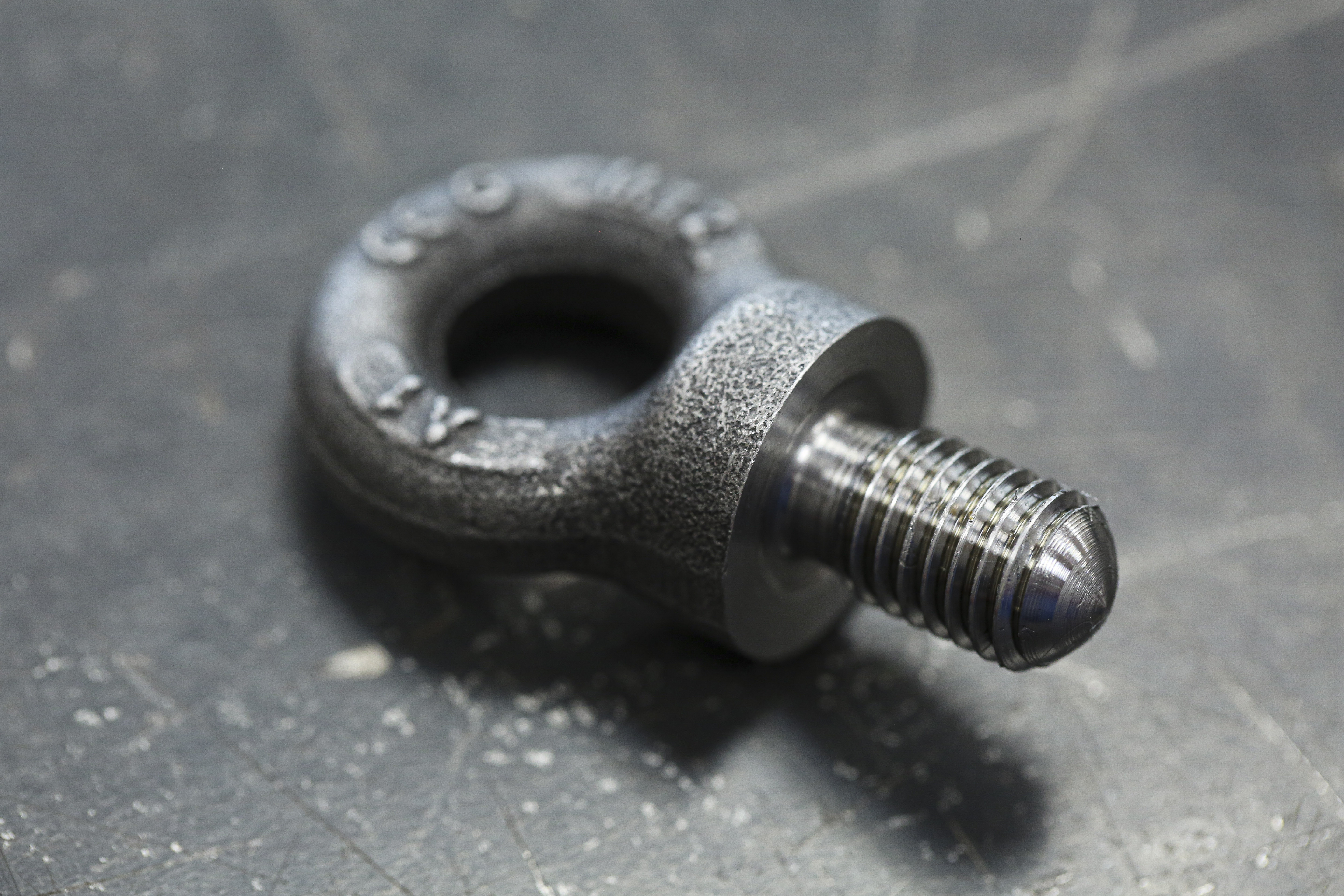 RS PRO Carbon Steel Eye Bolt, M12 Thread, 18mm Thread Length, 15mm Internal Eye Diameter, 33mm Outer Eye Diameter, 0.4t