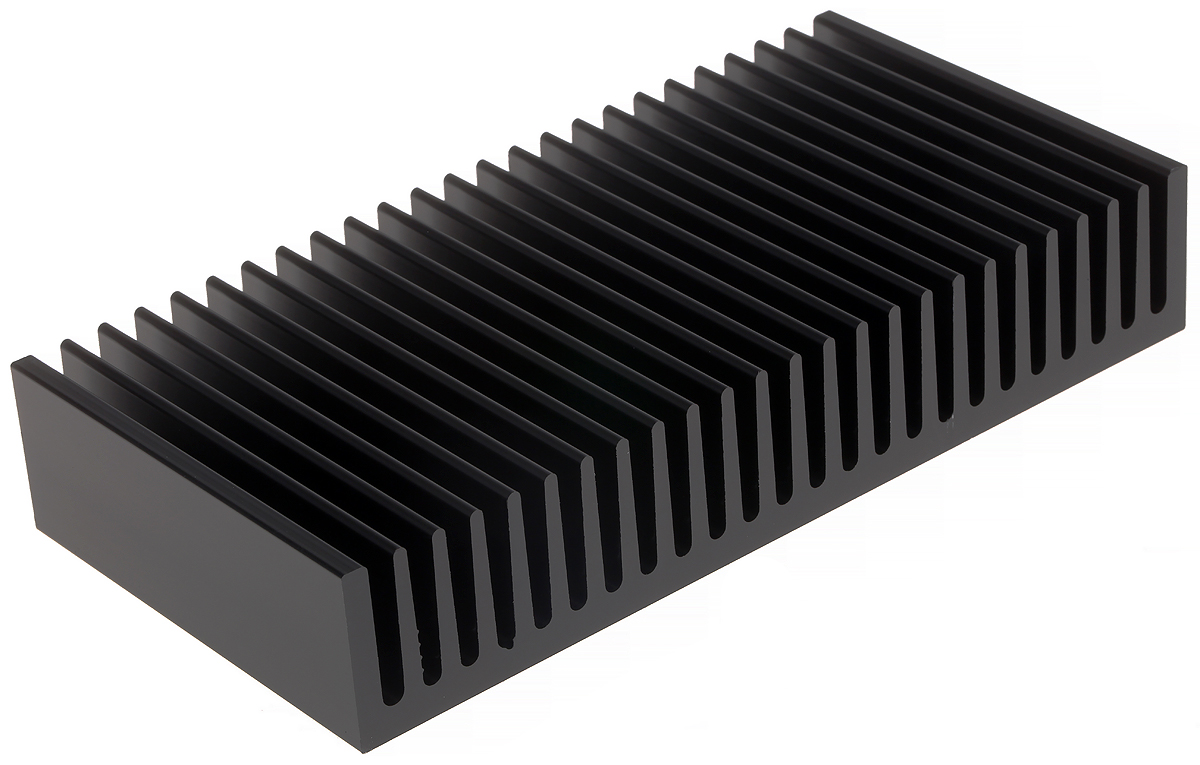 Fischer Elektronik Heatsink, Universal Rectangular Alu, 1.4K/W, 75 x 150 x 27mm