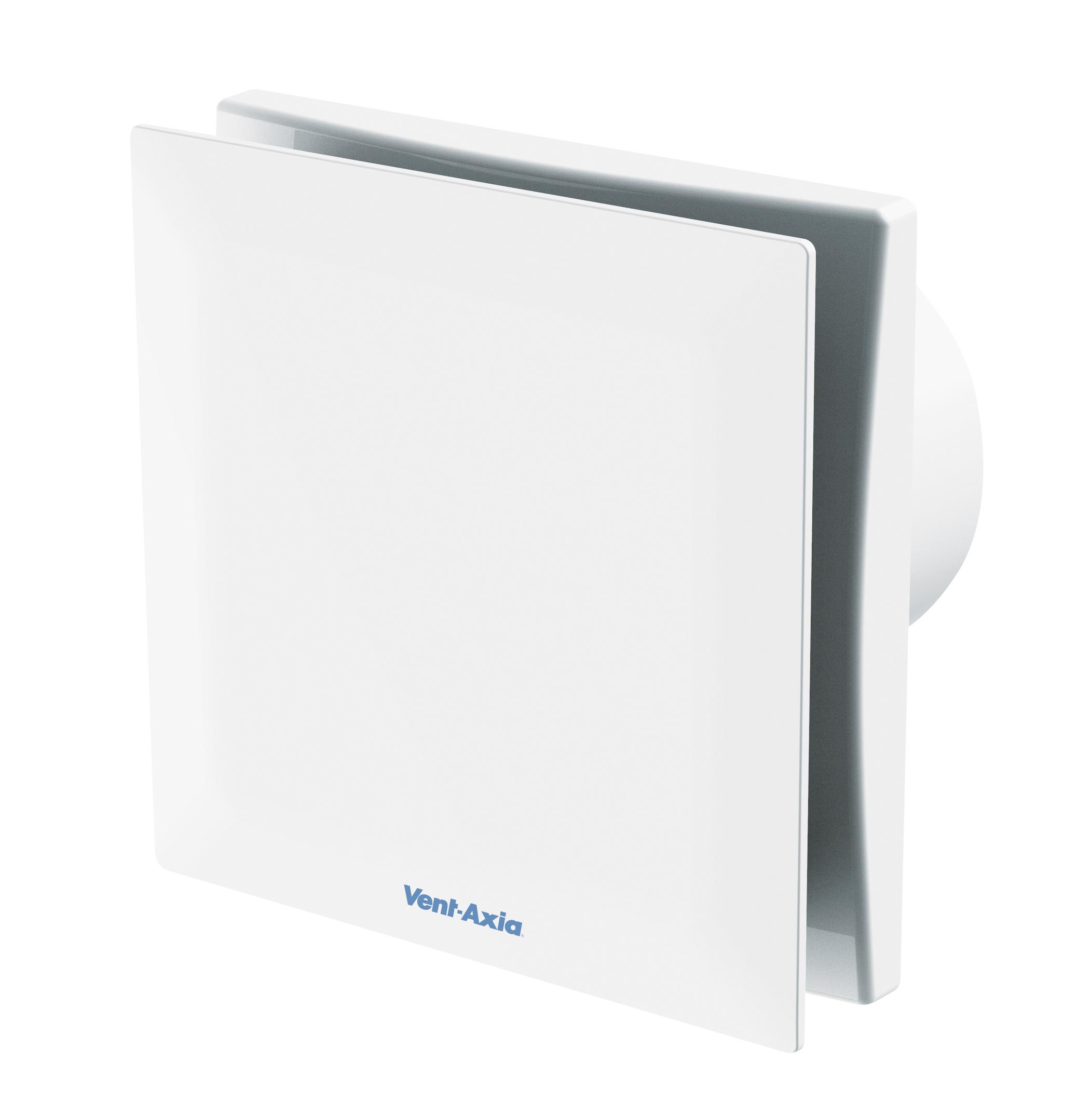 Vent-Axia 477436B VASF100 Square Extractor Fan, Ventilation, 12dB, Silent, Duct Size 100mm