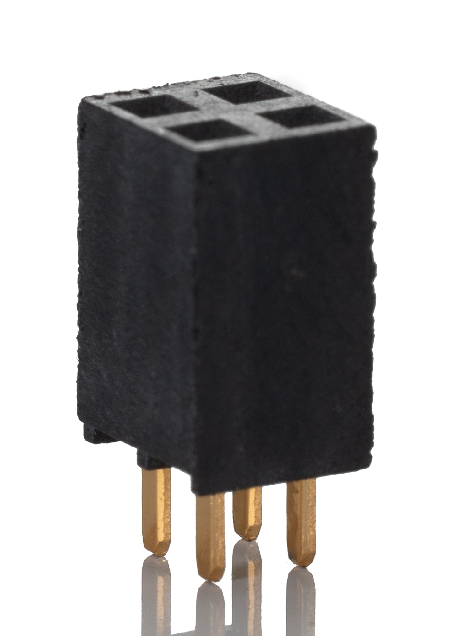 Samtec SSW Series Straight Through Hole Mount PCB Socket, 4-Contact, 2-Row, 2.54mm Pitch, Solder Termination