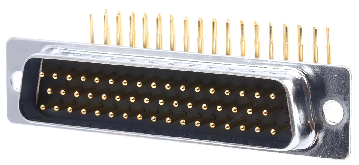 RS PRO 50 Way Right Angle Through Hole D-sub Connector Plug, 2.77mm Pitch
