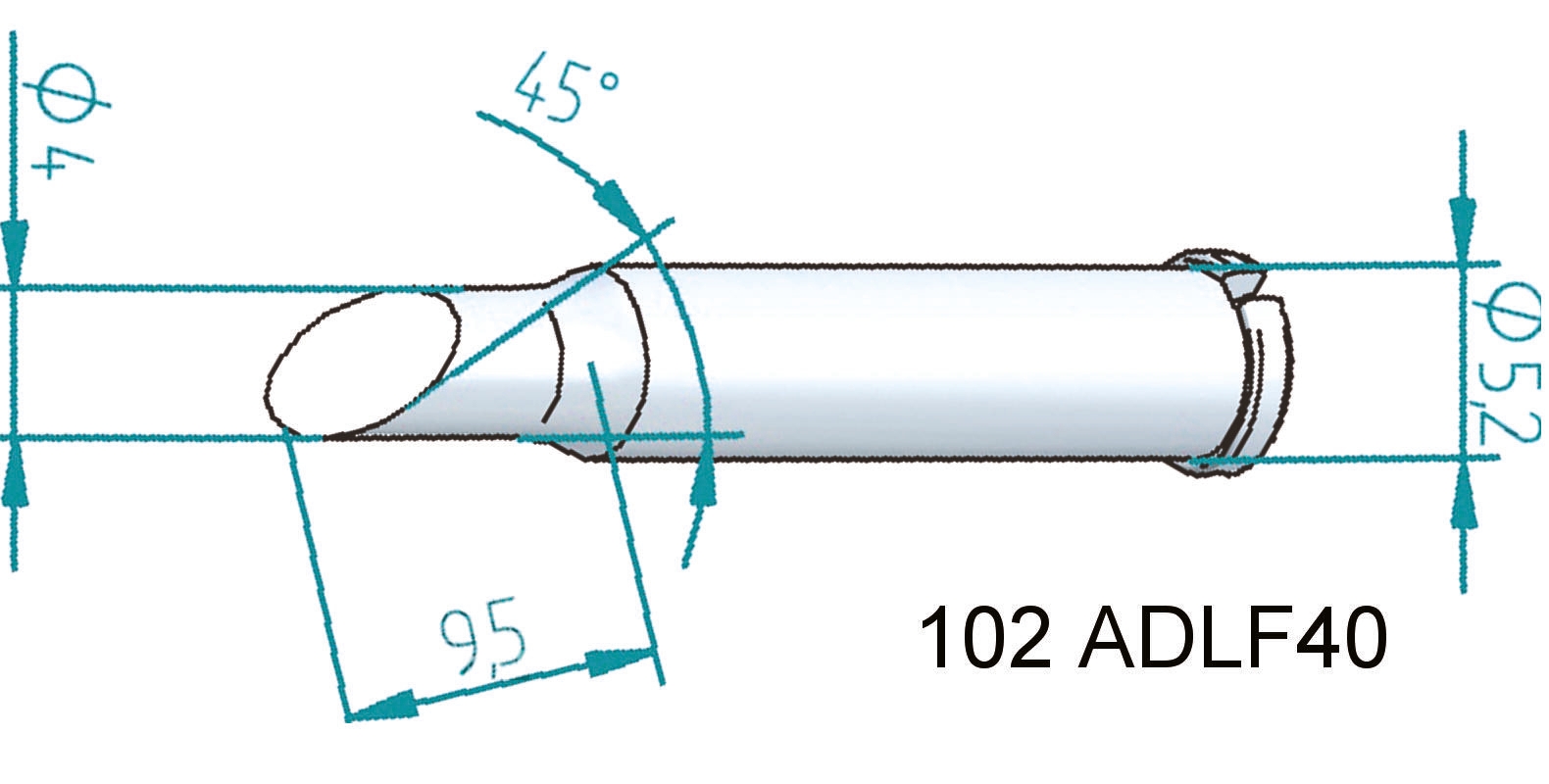 Ersa 4 mm Hoof Soldering Iron Tip for use with i-Tool