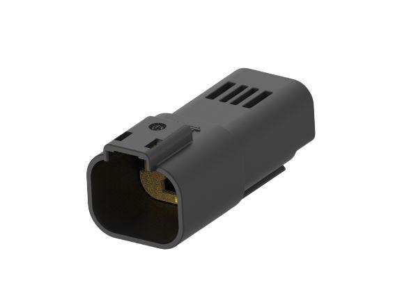 TE Connectivity, Superseal Pro Automotive Connector Plug Black Cable Mount 3 Way, Cable Termination 1-2356631-1