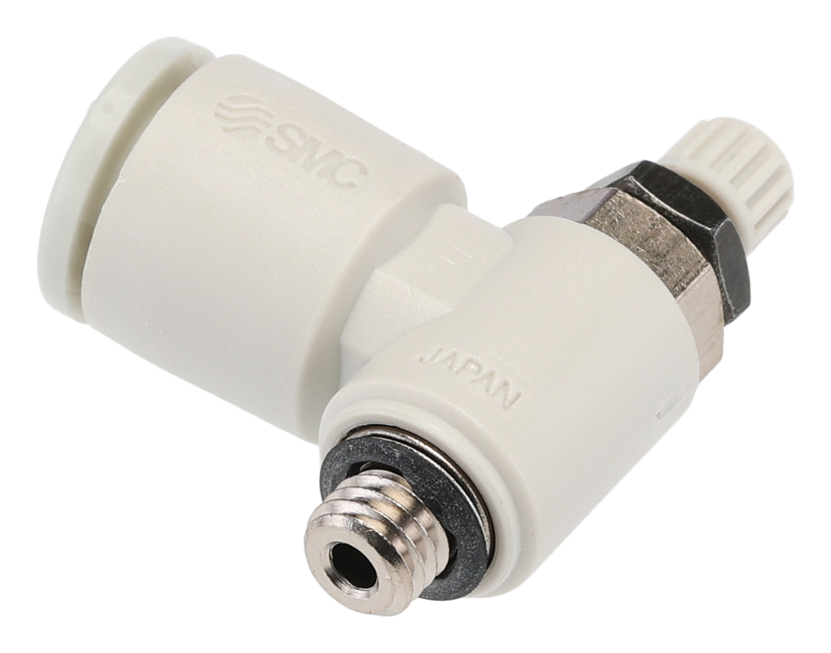 SMC AS Series Threaded Speed Controller, 6mm Tube Inlet Port x 6mm Tube Outlet Port