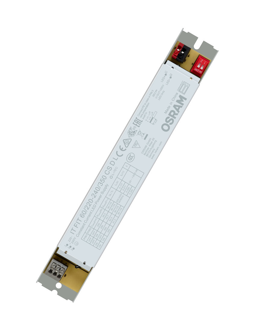 Osram LED Driver, 90-175V Output, 61.2W Output, 200 / 250 / 300 / 350mA Output, Constant Current