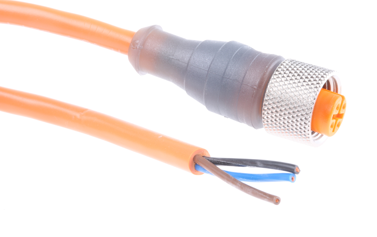 Lumberg Automation Female 3 way M12 to Free End Sensor Actuator Cable, 2 m