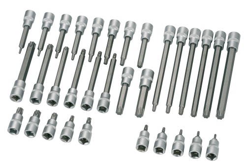 SAM 1/2 in Drive Bit Socket, Torx Bit, T45, 55 mm Overall Length